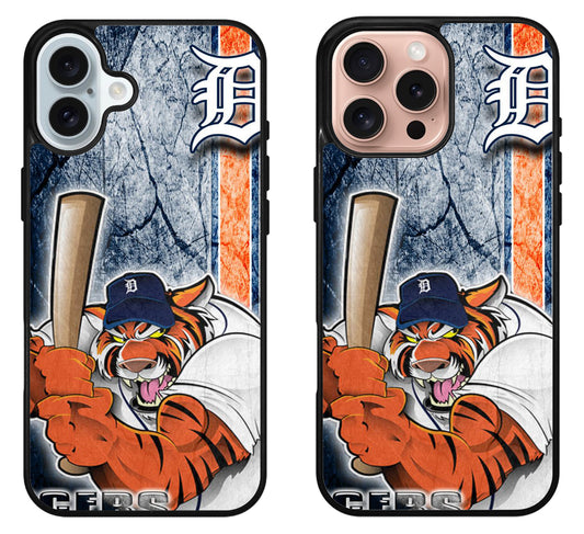 Detroit Tigers Logo Baseball iPhone 16 | 16 Plus | 16 Pro | 16 Pro Max Case