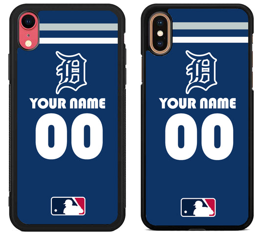 Custom Personalized Detroit Tigers MLB iPhone X | Xs | Xr | Xs Max Case