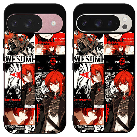 Diluc Collage Genshin Impact Collage Google Pixel 9 | 9 Pro | 9 Pro XL Case