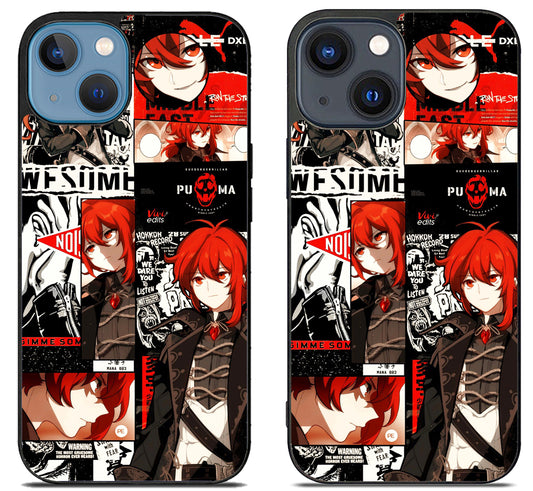 Diluc Collage Genshin Impact Collage iPhone 15 | iPhone 15 Plus Case