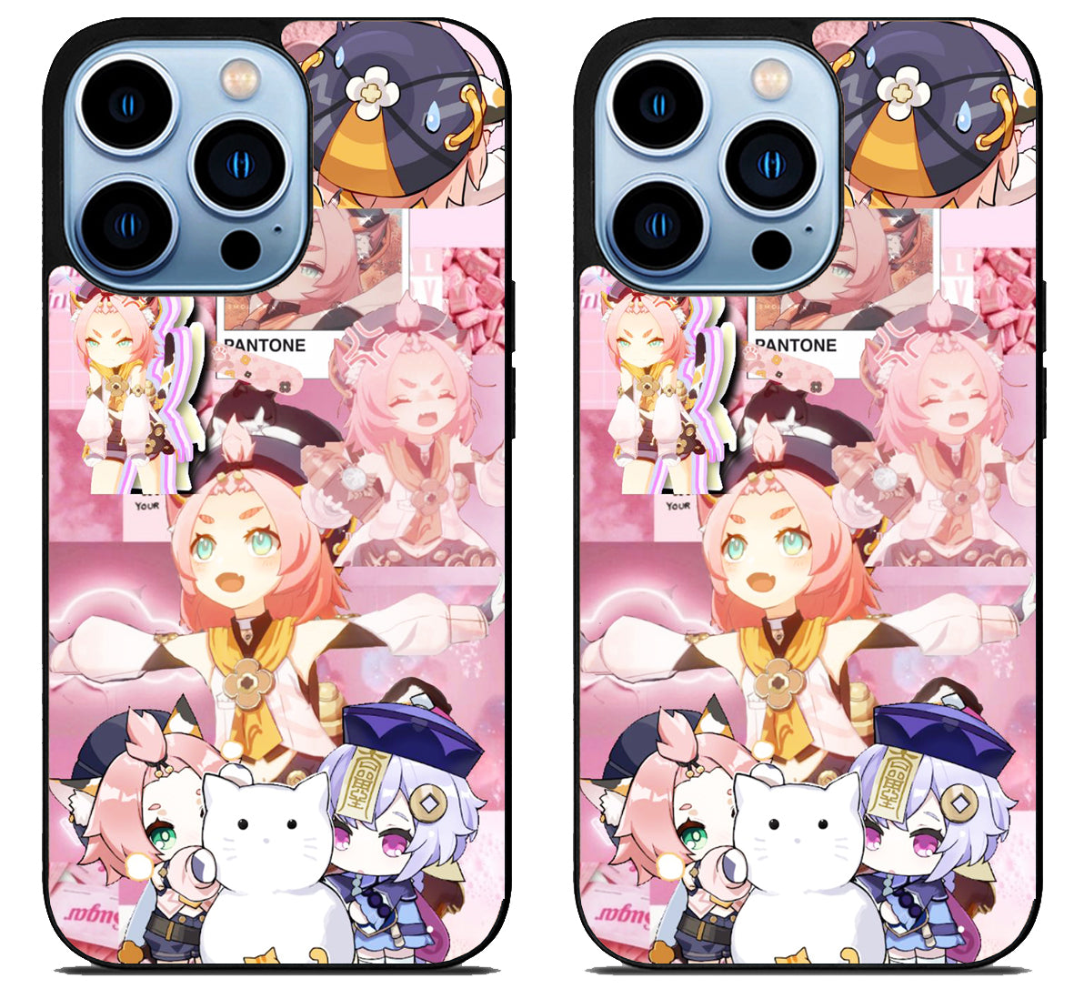 Diona Genshin Impact Collage iPhone 15 Pro | iPhone 15 Pro Max Case