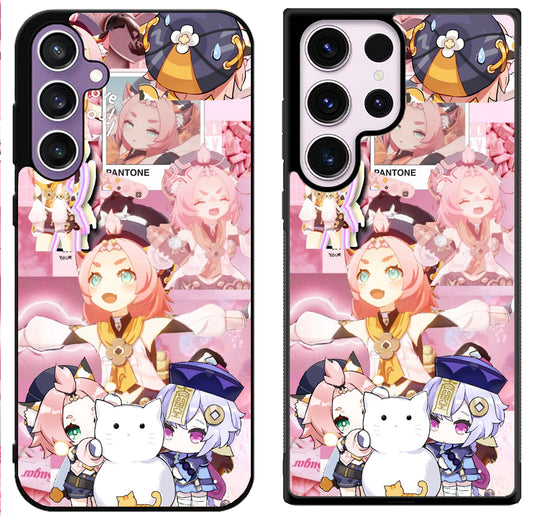 Diona Genshin Impact Collage Samsung Galaxy S24 | S24+ | S24 Ultra Case