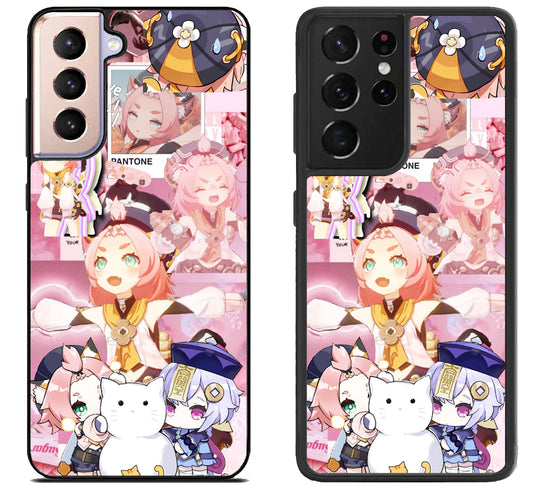 Diona Genshin Impact Collage Samsung Galaxy S21 | S21 FE | S21+ | S21 Ultra Case