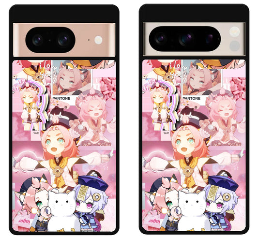 Diona Genshin Impact Collage Google Pixel 8 | 8 Pro Case