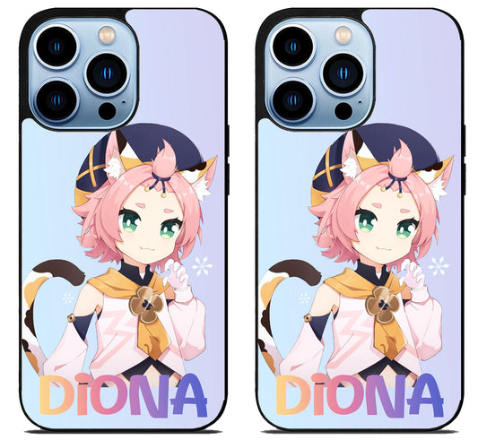 Diona Genshin Impact Cute iPhone 15 Pro | iPhone 15 Pro Max Case