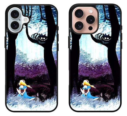 Disney Alice in Wonderland Background iPhone 16 | 16 Plus | 16 Pro | 16 Pro Max Case