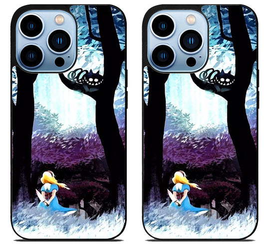 Disney Alice in Wonderland Background iPhone 15 Pro | iPhone 15 Pro Max Case