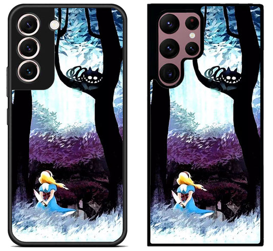 Disney Alice in Wonderland Background Samsung Galaxy S22 | S22+ | S22 Ultra Case