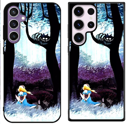 Disney Alice in Wonderland Background Samsung Galaxy S24 | S24+ | S24 Ultra Case