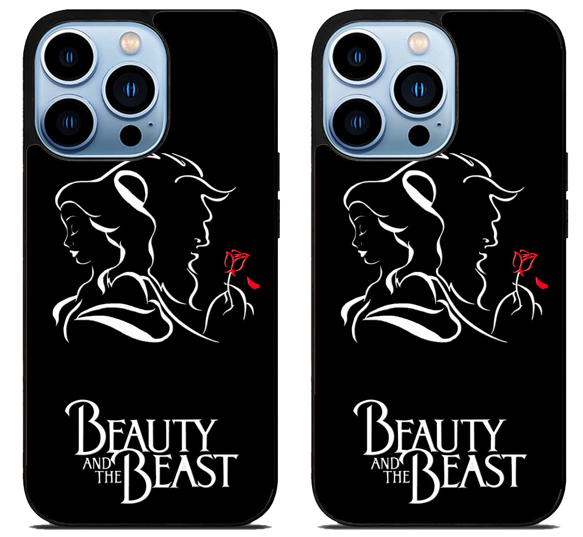 Disney Beauty And The Beast Black iPhone 15 Pro | iPhone 15 Pro Max Case