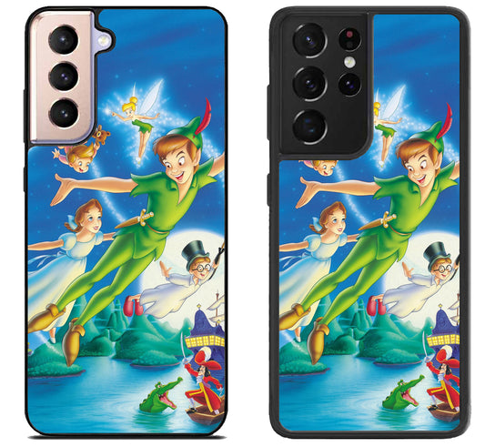 Disney Peter Pan Wallpaper Samsung Galaxy S21 | S21 FE | S21+ | S21 Ultra Case
