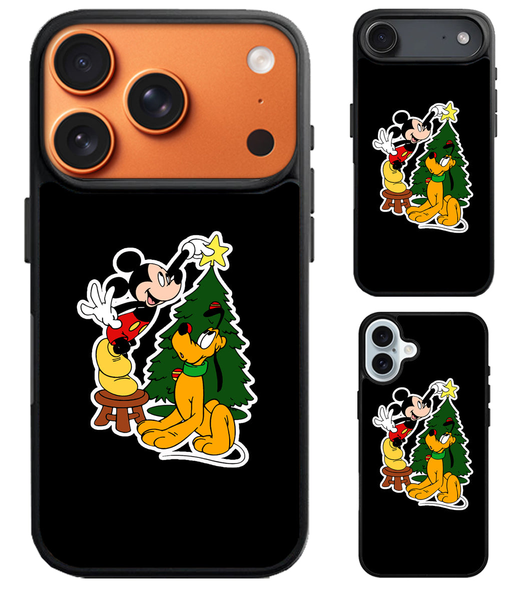 Disney Pluto Mickey Mouse Christmas iPhone Air | iPhone 17 | 17 Pro | 17 Pro Max Case