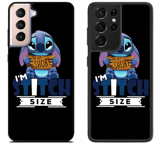 Disney Stitch Im Not Short Samsung Galaxy S21 | S21 FE | S21+ | S21 Ultra Case
