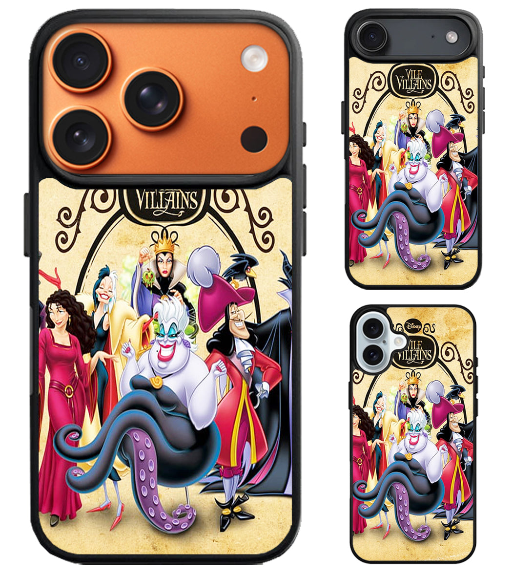 Disney Villains Background iPhone Air | iPhone 17 | 17 Pro | 17 Pro Max Case