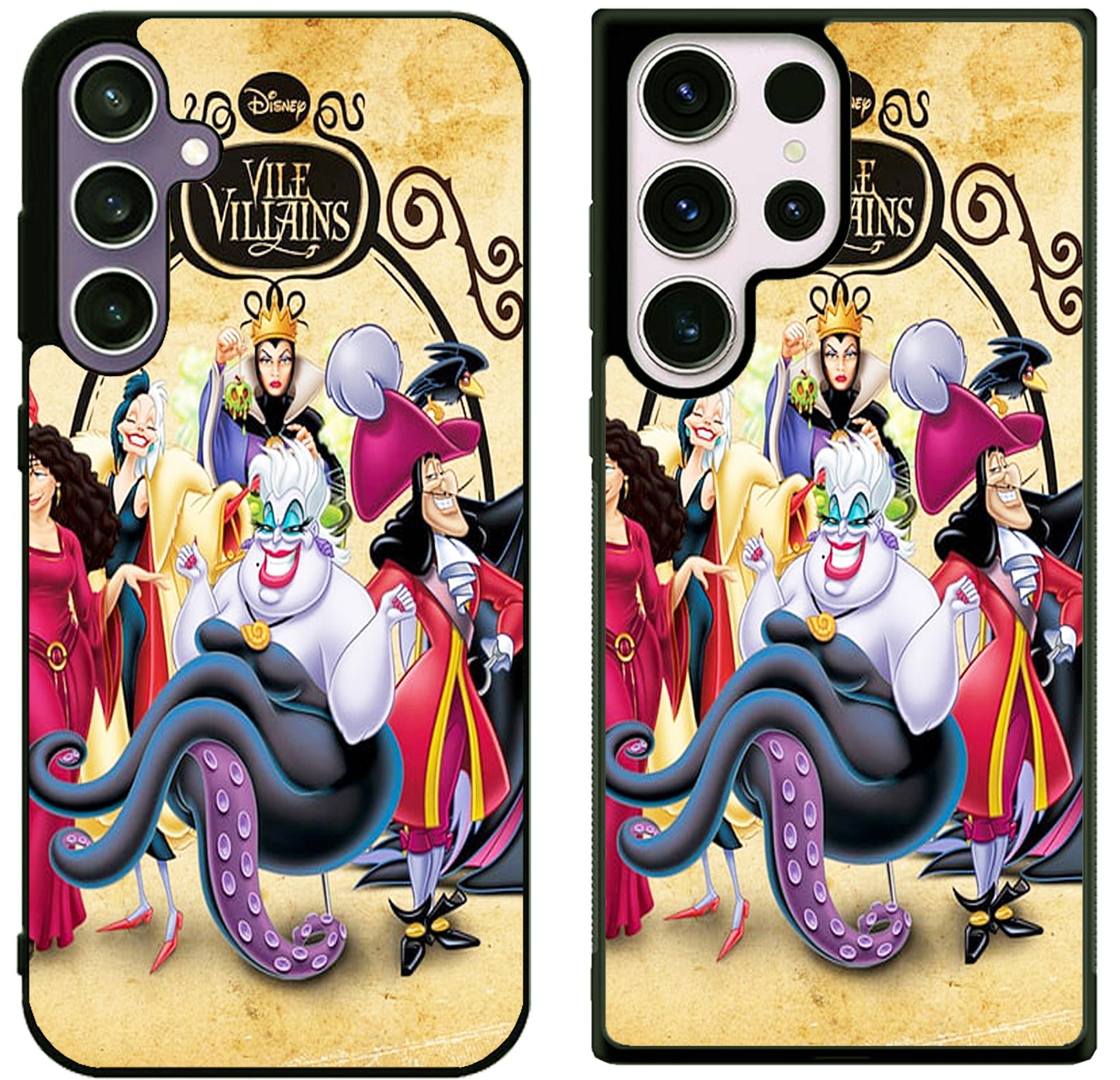 Disney Villains Background Samsung Galaxy S25 | S25 Edge | S25 FE | S25 Plus | S25 Ultra Case