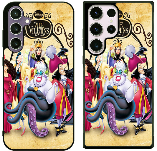 Disney Villains Background Samsung Galaxy S25 | S25 Edge | S25 FE | S25 Plus | S25 Ultra Case