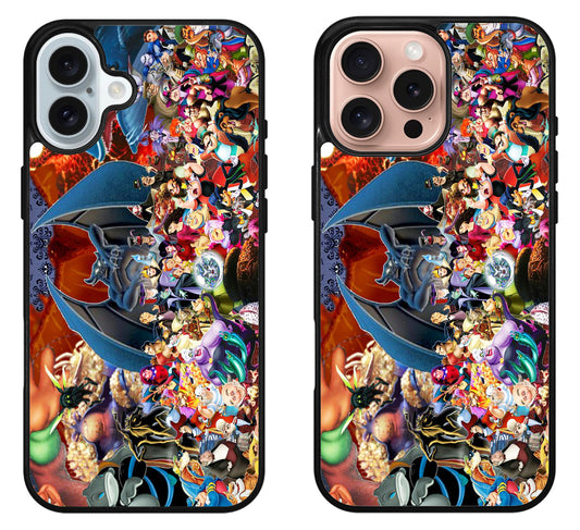 Disney Villains Wallpaper Cover iPhone 16 | 16 Plus | 16 Pro | 16 Pro Max Case