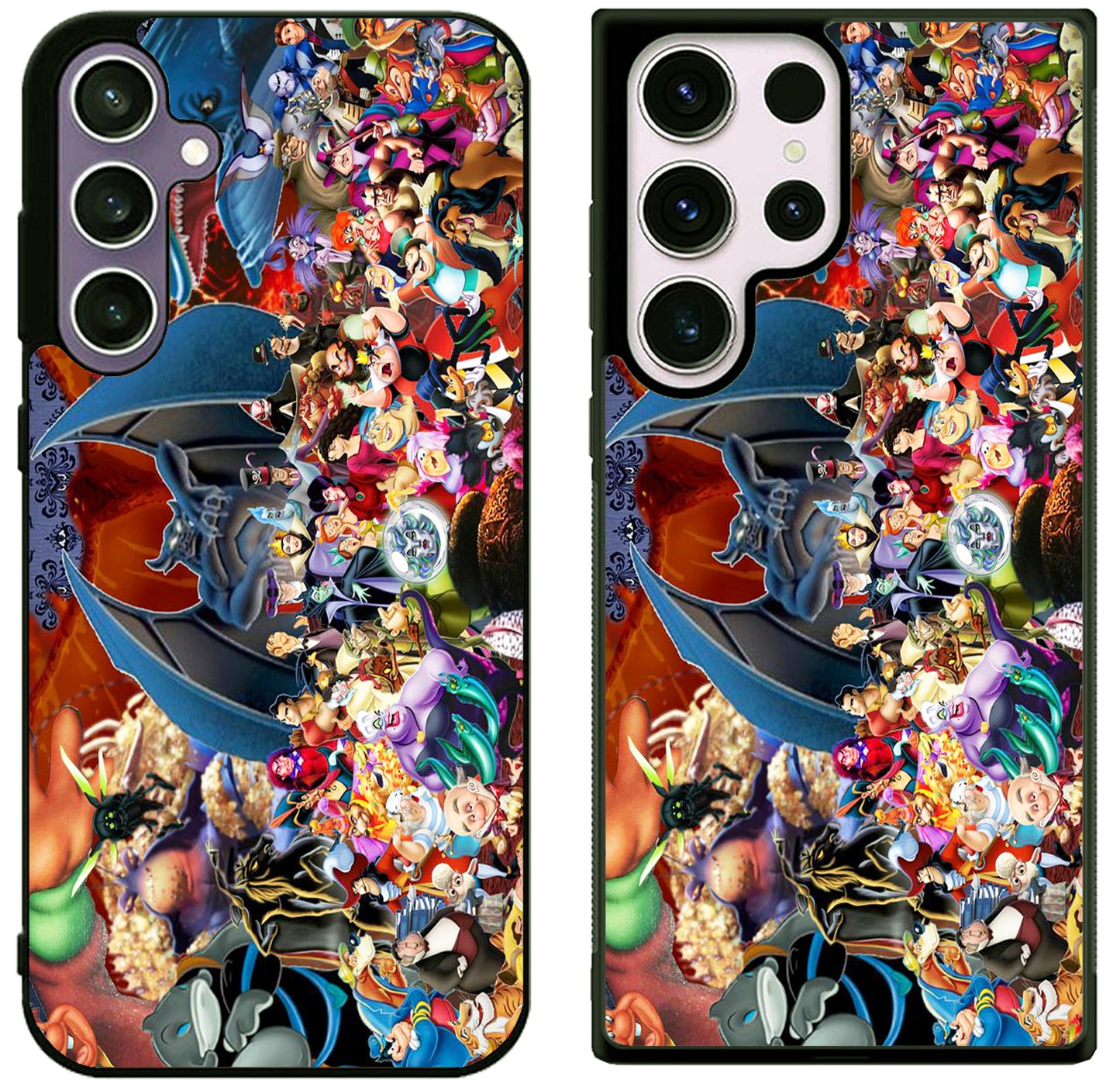 Disney Villains Wallpaper Cover Samsung Galaxy S25 | S25 Edge | S25 FE | S25 Plus | S25 Ultra Case