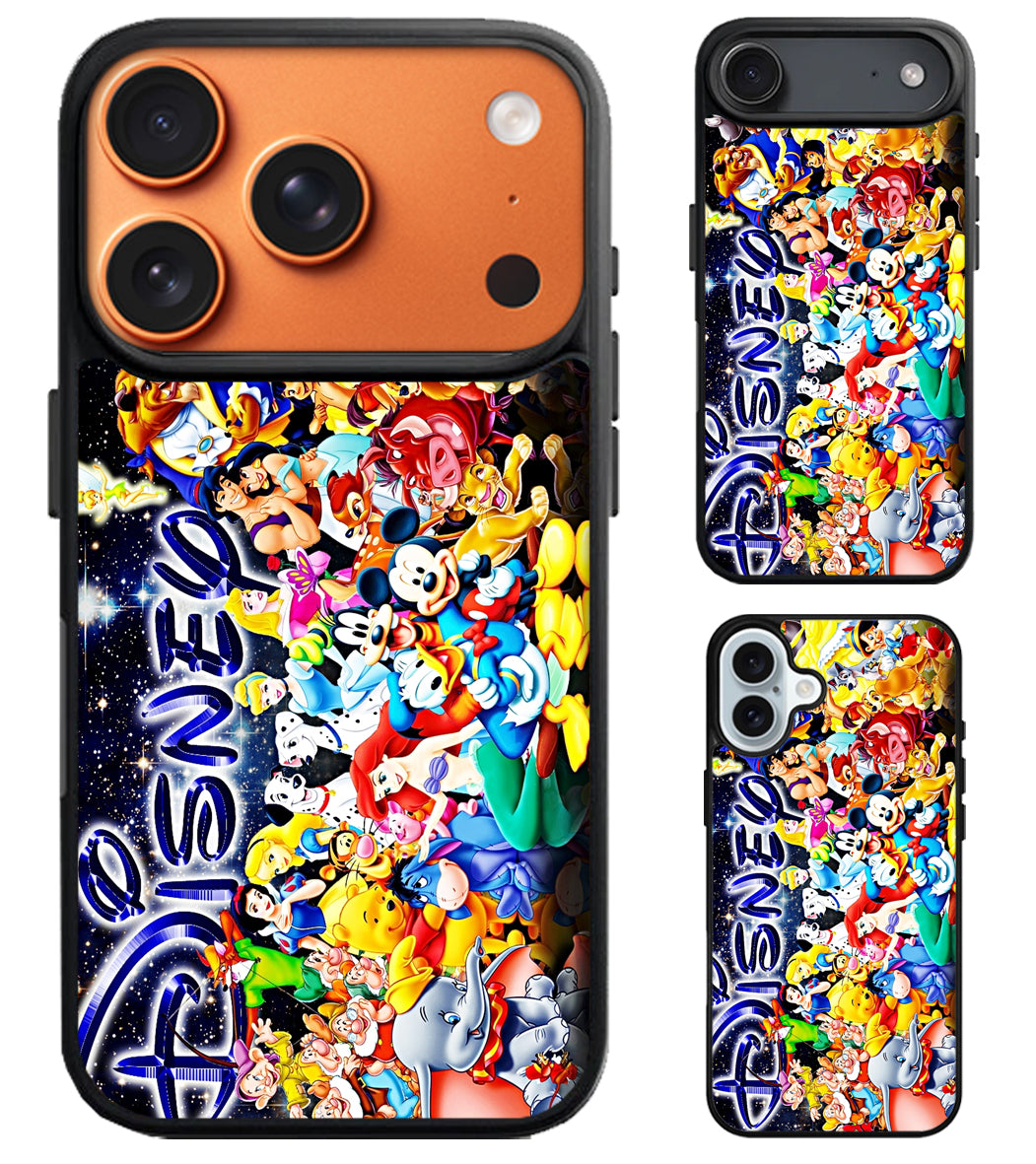 Disney all characters Wallpaper iPhone Air | iPhone 17 | 17 Pro | 17 Pro Max Case