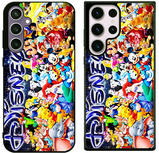 Disney all characters Wallpaper Samsung Galaxy S25 | S25 Edge | S25 FE | S25 Plus | S25 Ultra Case