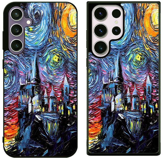 Doctor Who Tardis Van Gogh Samsung Galaxy S25 | S25 Edge | S25 FE | S25 Plus | S25 Ultra Case