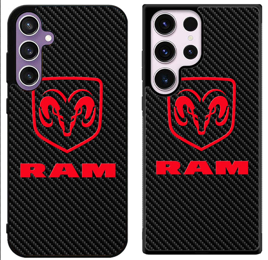 Dodge RAM Red Carbon Samsung Galaxy S24 | S24+ | S24 Ultra Case