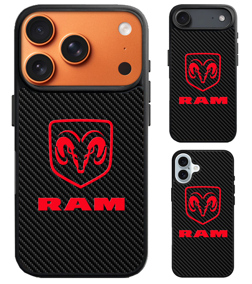 Dodge RAM Red Carbon iPhone Air | iPhone 17 | 17 Pro | 17 Pro Max Case