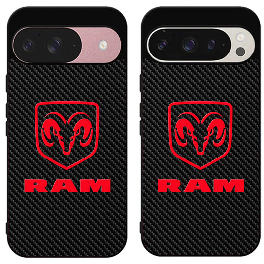 Dodge RAM Red Carbon Google Pixel 9 | 9 Pro | 9 Pro XL Case