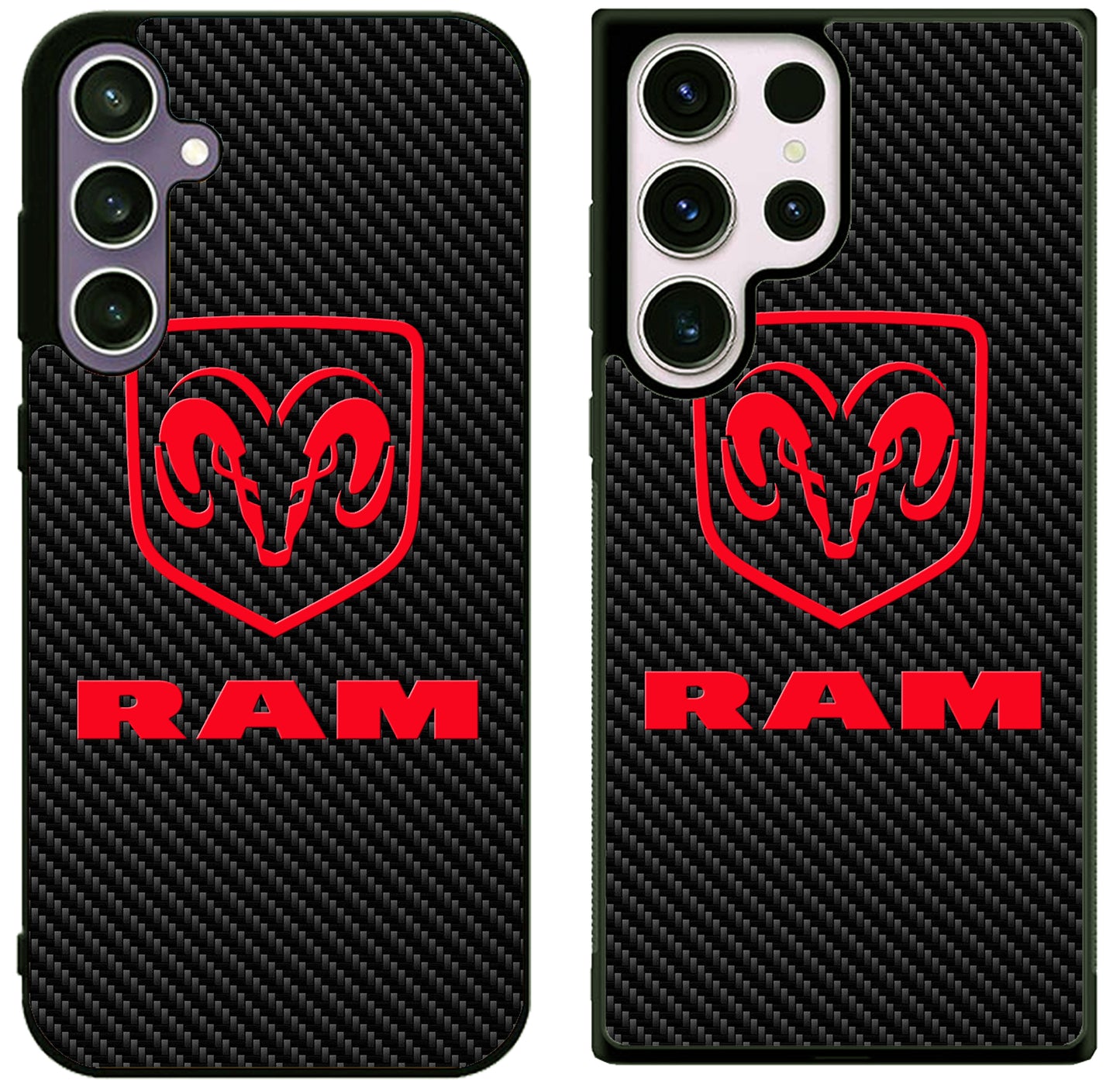 Dodge RAM Red Carbon Samsung Galaxy S25 | S25 Edge | S25 FE | S25 Plus | S25 Ultra Case
