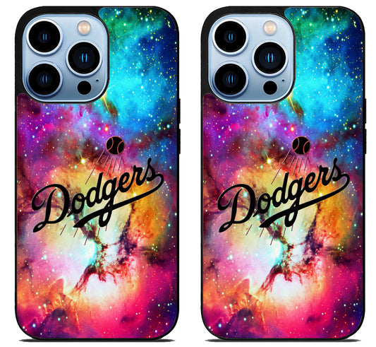 Dodger Baseball Nebula iPhone 15 Pro | iPhone 15 Pro Max Case