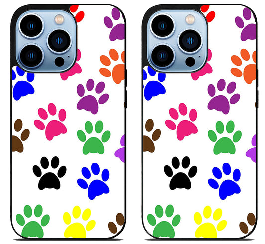 Dog Paw Colorfull iPhone 15 Pro | iPhone 15 Pro Max Case