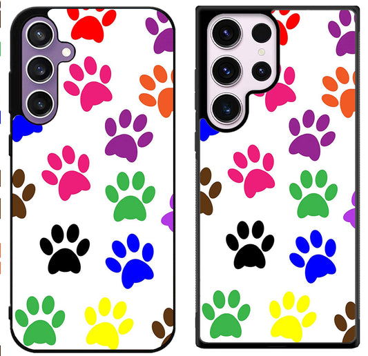 Dog Paw Colorfull Samsung Galaxy S24 | S24+ | S24 Ultra Case