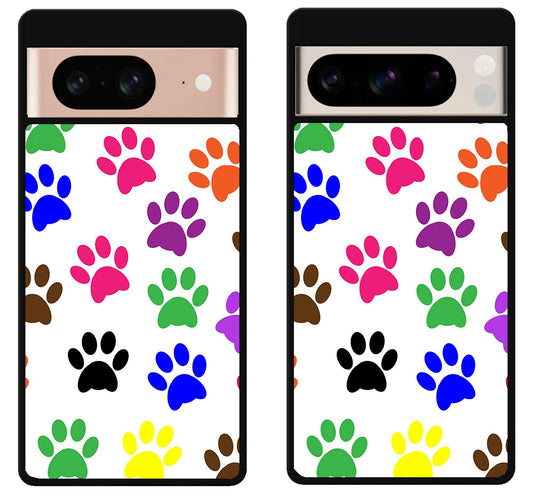 Dog Paw Colorfull Google Pixel 8 | 8 Pro Case