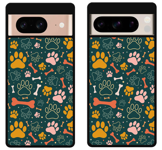 Dog Paw Pattern Google Pixel 8 | 8 Pro Case