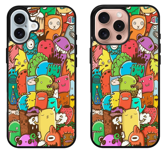 Doodle Art iPhone 16 | 16 Plus | 16 Pro | 16 Pro Max Case