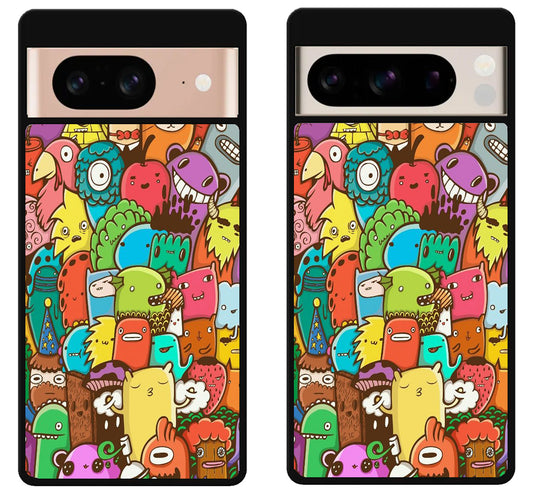 Doodle Art Google Pixel 8 | 8 Pro Case