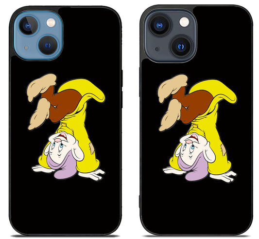 Dopey Snow White Black iPhone 15 | iPhone 15 Plus Case