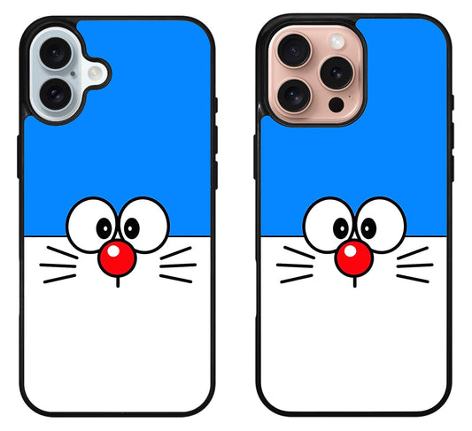 Doraemon Face iPhone 16 | 16 Plus | 16 Pro | 16 Pro Max Case