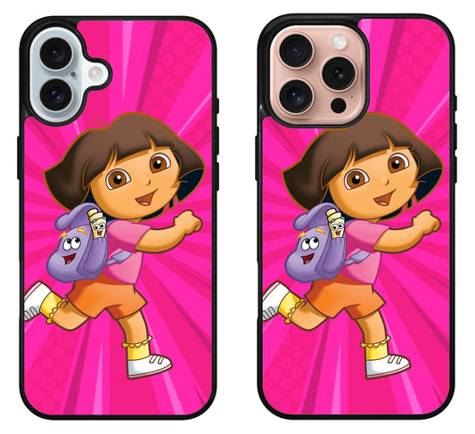Dora the Explorer Cute iPhone 16 | 16 Plus | 16 Pro | 16 Pro Max Case