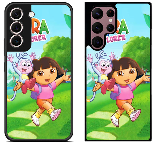 Dora the Explorer Wallpaper Samsung Galaxy S22 | S22+ | S22 Ultra Case