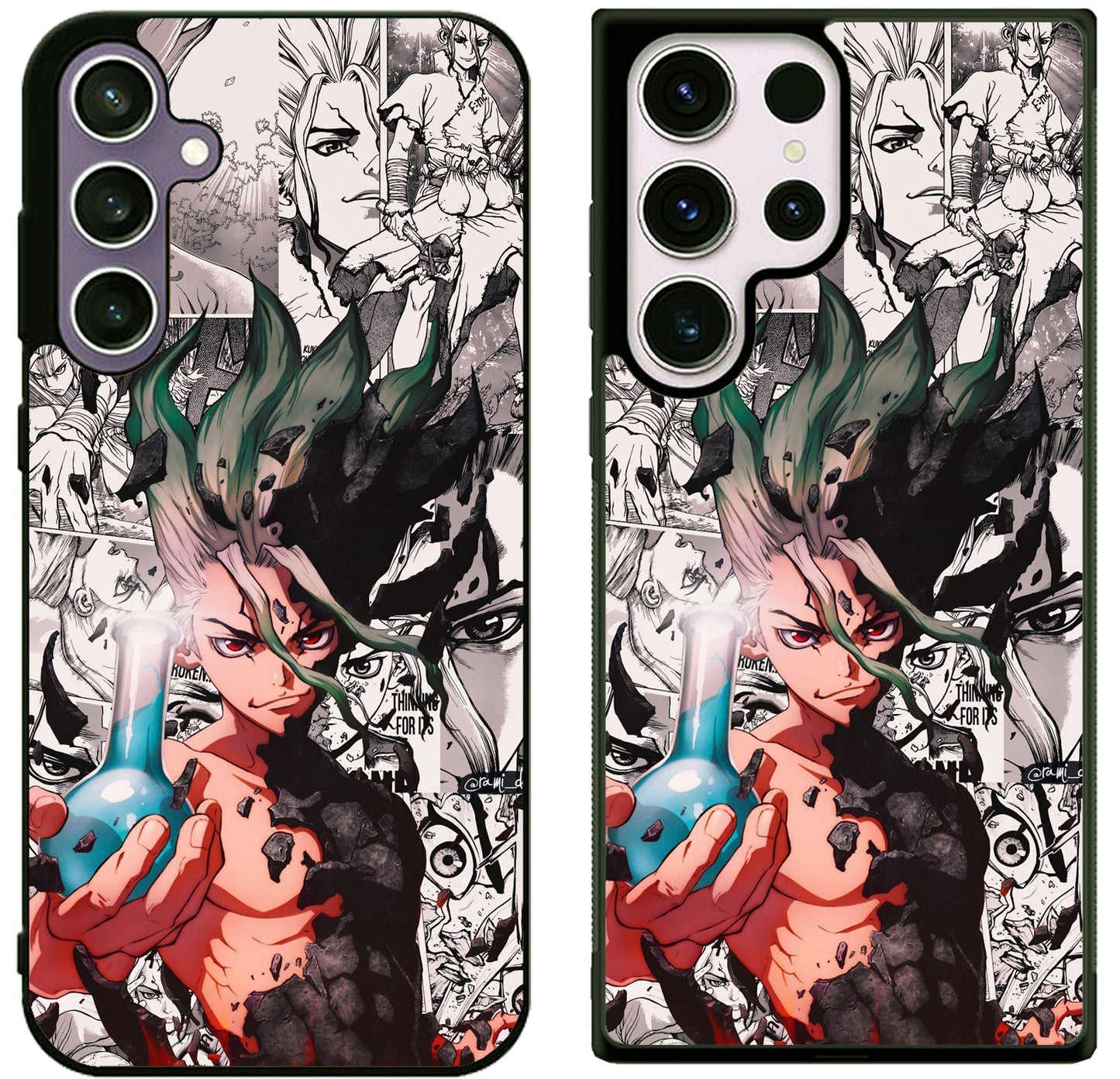 Dr Stone Collage Samsung Galaxy S25 | S25 Edge | S25 FE | S25 Plus | S25 Ultra Case