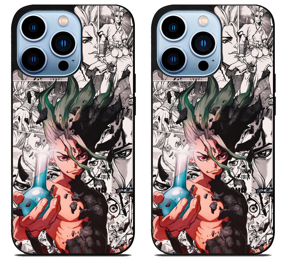 Dr Stone Collage iPhone 15 Pro | iPhone 15 Pro Max Case