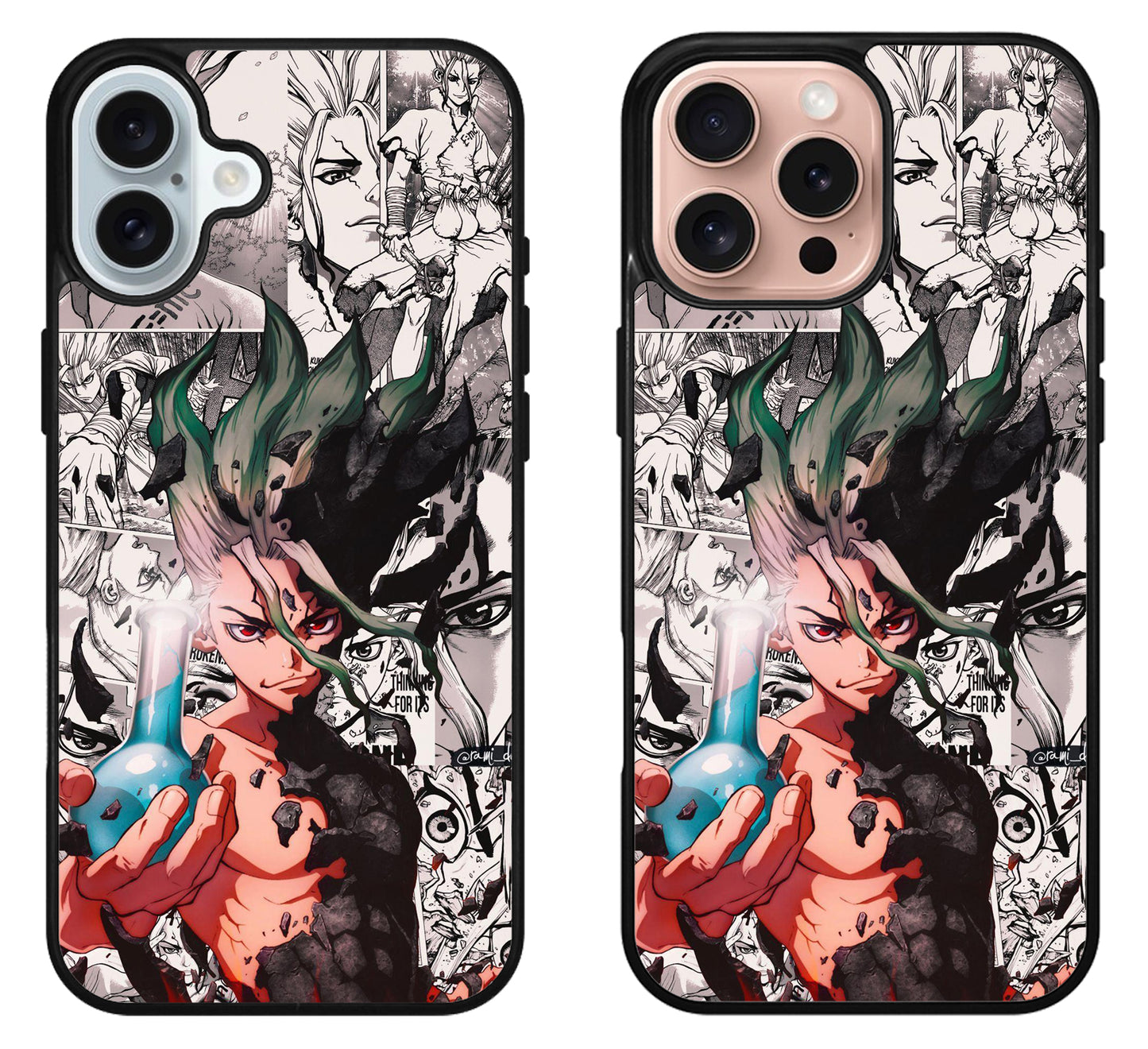 Dr Stone Collage iPhone 16 | 16 Plus | 16 Pro | 16 Pro Max Case