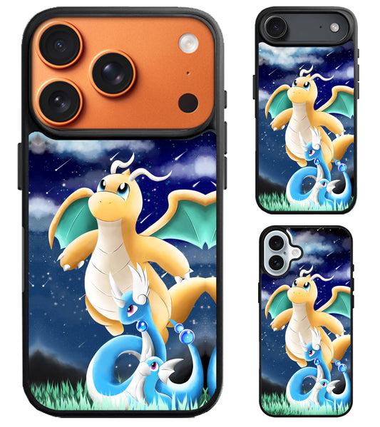 Dragonite Pokemon Style iPhone Air | iPhone 17 | 17 Pro | 17 Pro Max Case