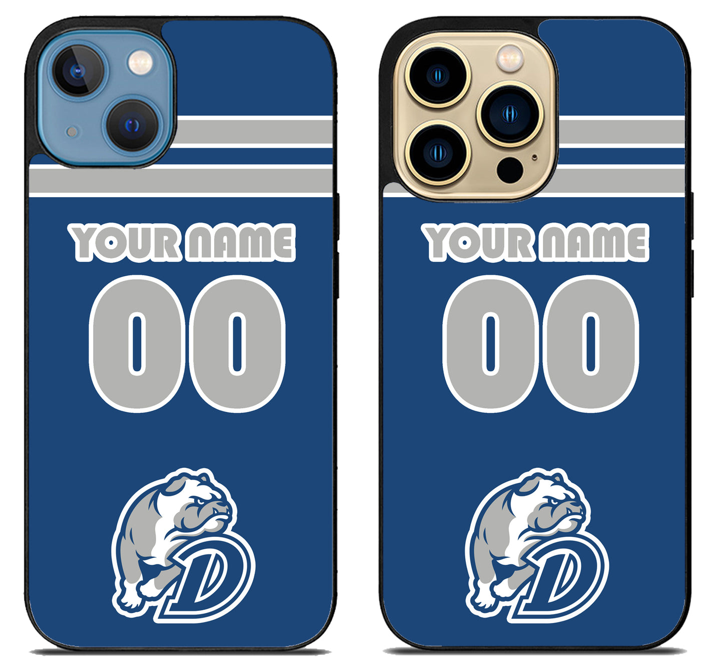 Custom Personalized Drake Bulldogs iPhone 14 | 14 Plus | 14 Pro | 14 Pro Max Case