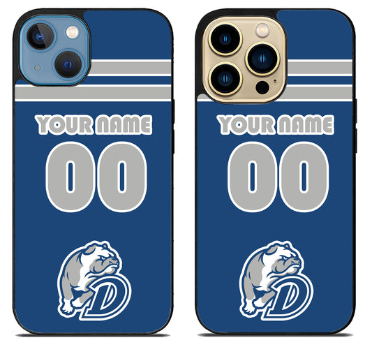 Custom Personalized Drake Bulldogs iPhone 14 | 14 Plus | 14 Pro | 14 Pro Max Case