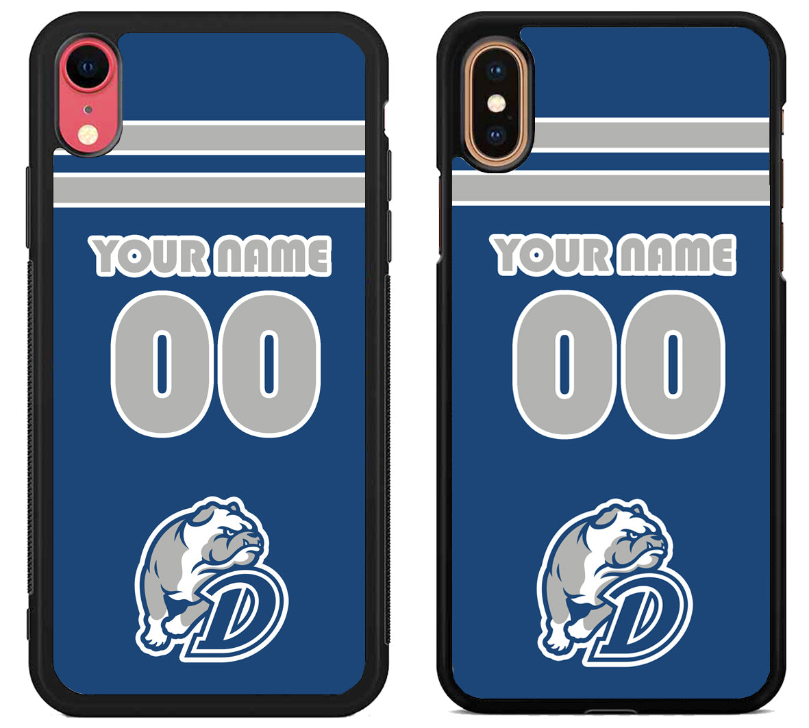 Custom Personalized Drake Bulldogs iPhone X | Xs | Xr | Xs Max Case