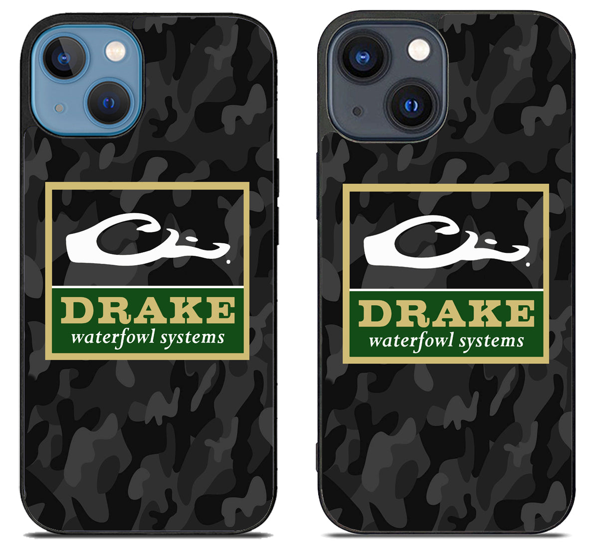 Drake Waterfowl Black Camo iPhone 15 | iPhone 15 Plus Case