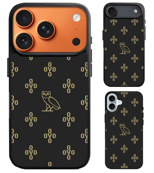 Drake ovo Black And Gold iPhone Air | iPhone 17 | 17 Pro | 17 Pro Max Case