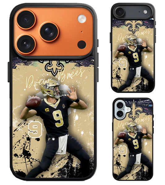 Drew Brees New Orleans Saints Stylish iPhone Air | iPhone 17 | 17 Pro | 17 Pro Max Case